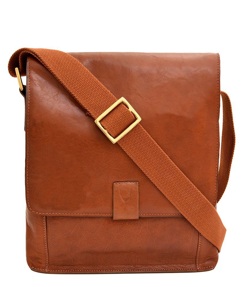 Hidesign Tan Sling Bag - Buy Hidesign Tan Sling Bag Online at Low Price ...