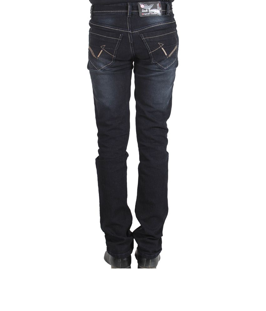 black cotton jeans mens