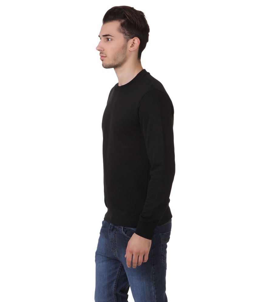 American Crew Black Cotton Full Sleeves Men Sweatshirt - Buy American ...
