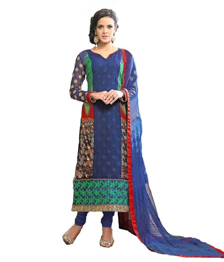 georgette suit kapda