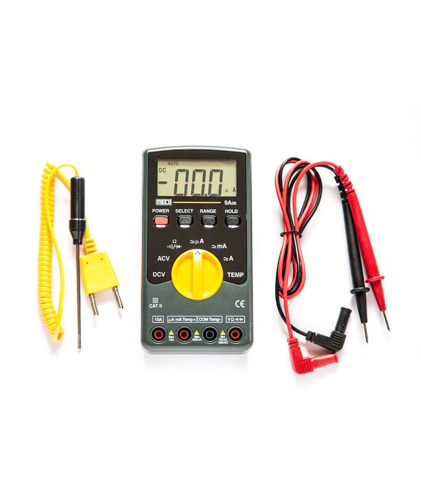 Meco Autoranging Digital Multimeter With Carry Pouch And Temperature