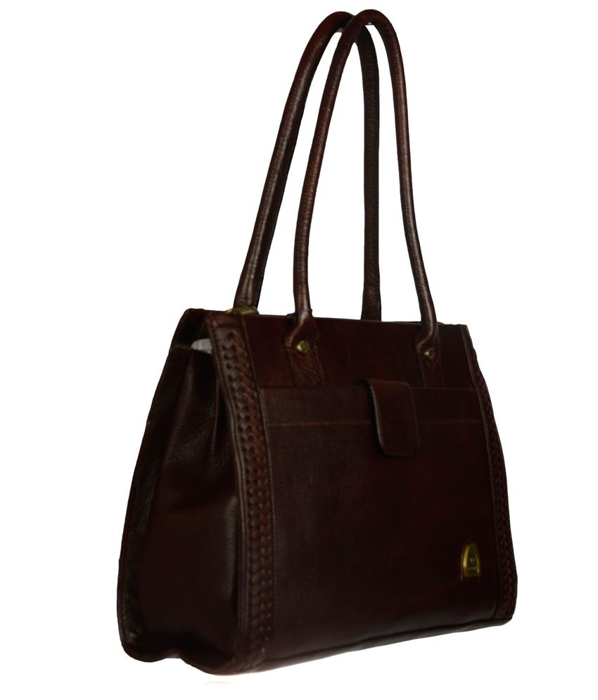 Baggo Coffee Brown Leather Women's Handbag Buy Baggo Coffee Brown