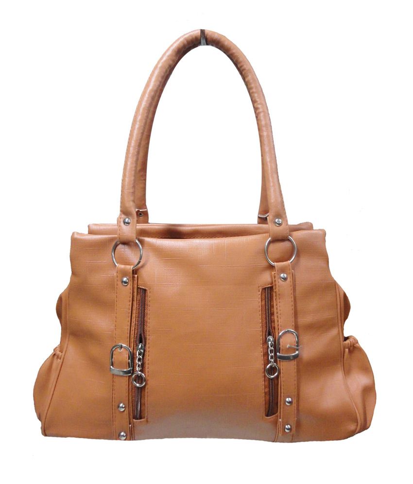 small tan shoulder bag