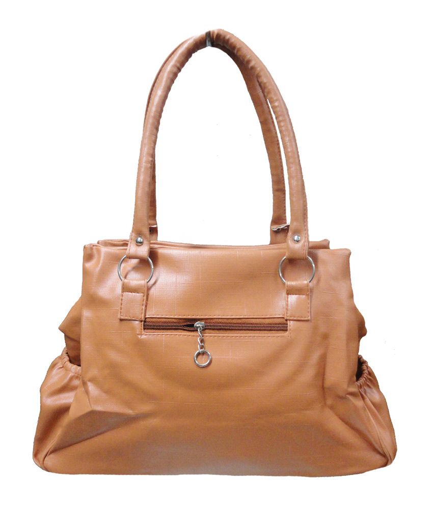 small tan shoulder bag