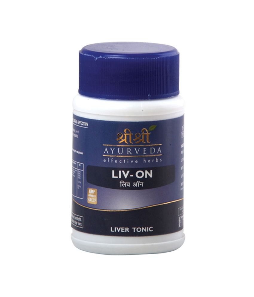 Sri Sri Ayurveda Liv On Pack Of 60 Tabs- Liver Tonic: Buy Sri Sri