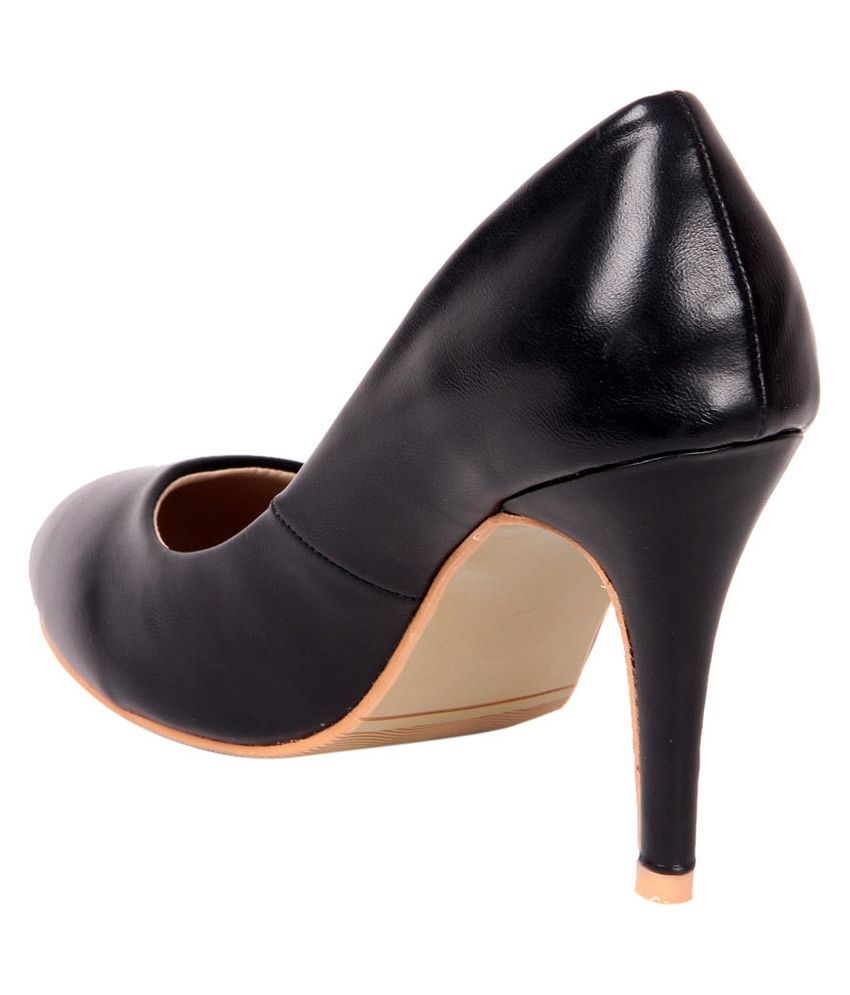 Studio S Black Stiletto Pumps Price in India- Buy Studio S Black ...