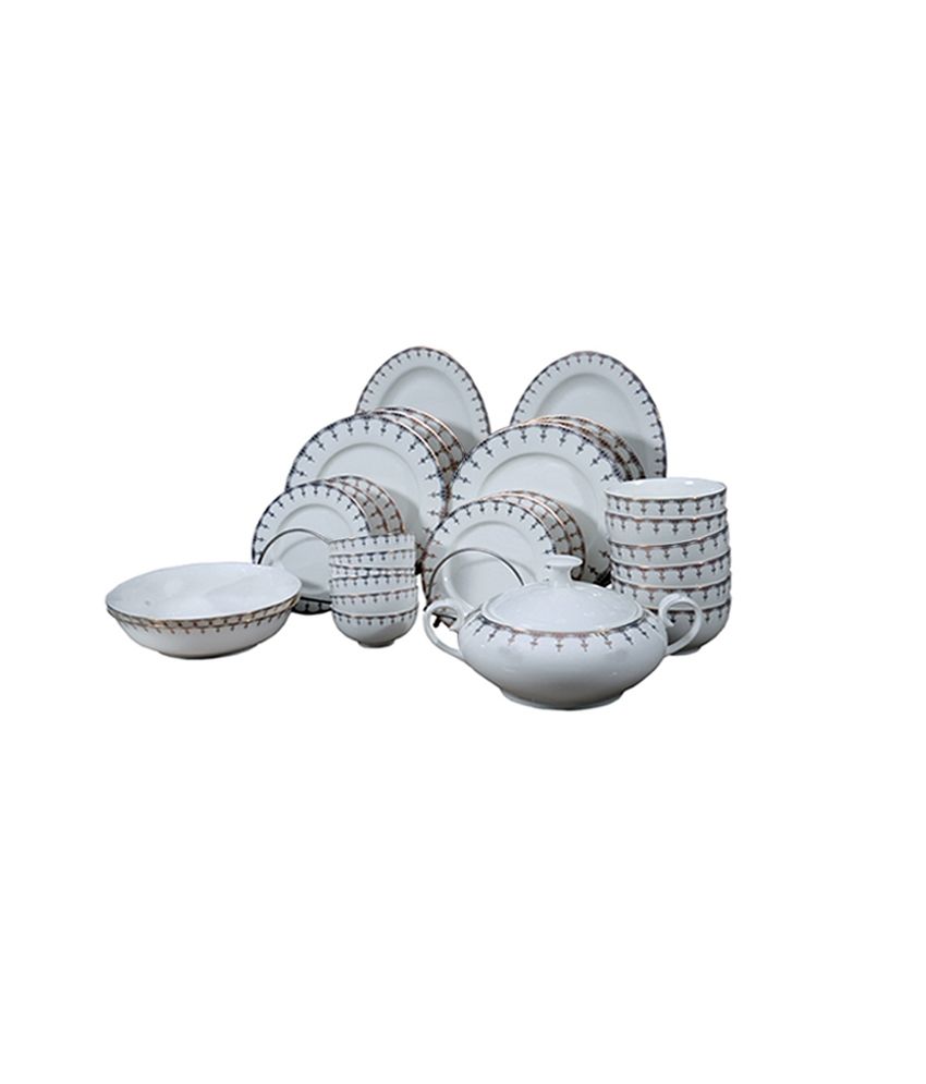 Dubai Porcelain 30 PCS 24 ct Gold Plated Crockery Dinner Set1 Buy