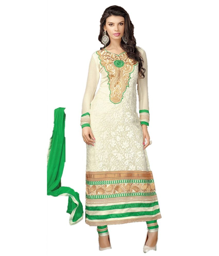 white colour party frock