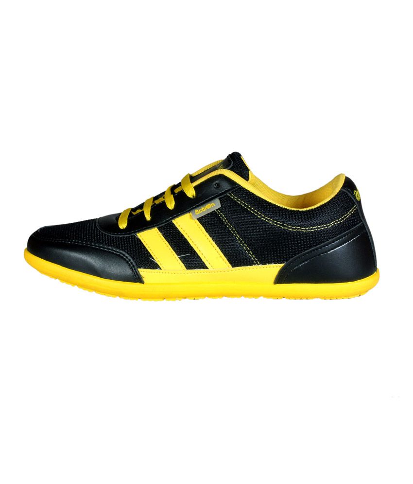 Action Milano Black And Yellow Casual Shoes Buy Action