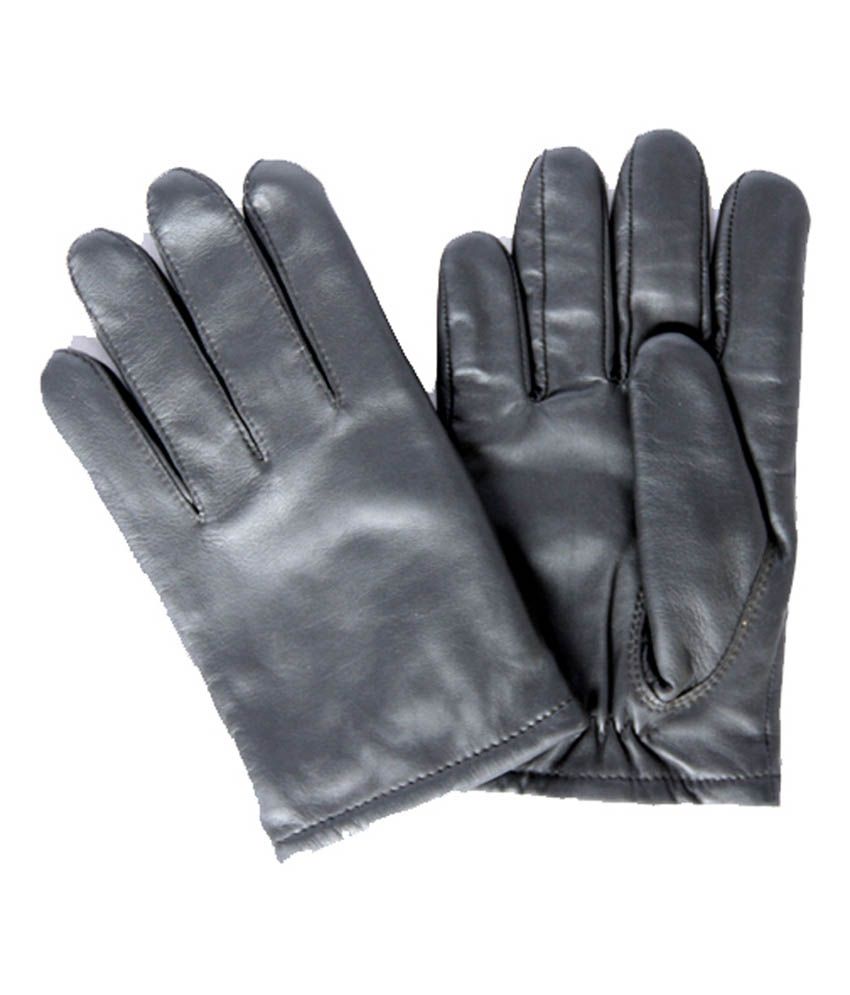 Matrix Black Leather Gloves For Women: Buy Online at Low Price in India ...