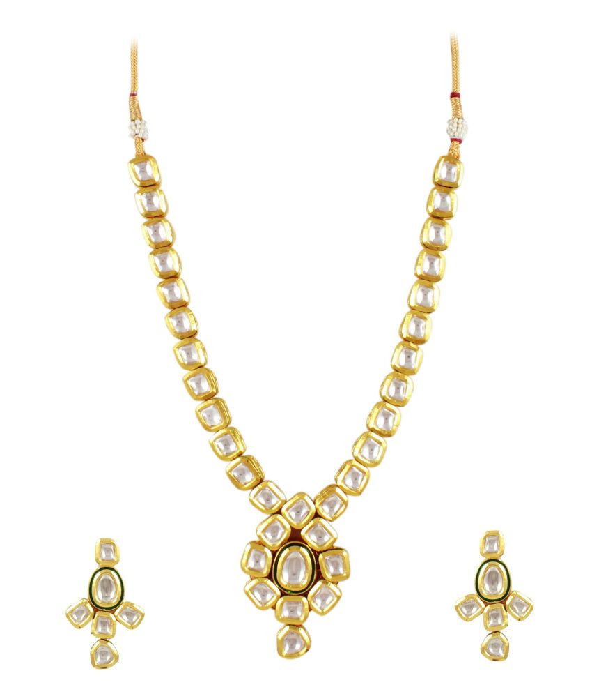 Orniza Long Kundan Necklace Set - Buy Orniza Long Kundan Necklace Set ...