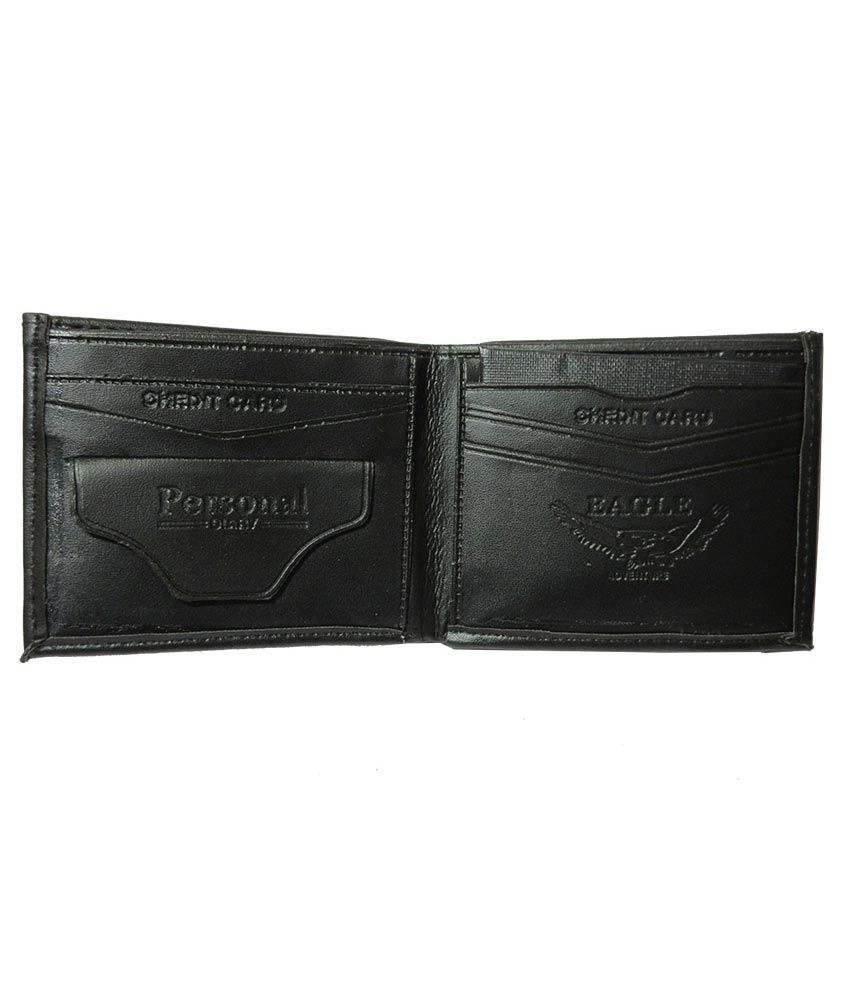 Apki Needs Black Designer Non Leather Regular Wallet For Men: Buy ...