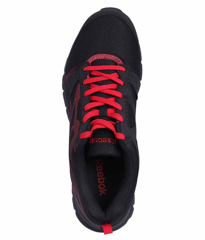 reebok sneakers black and red