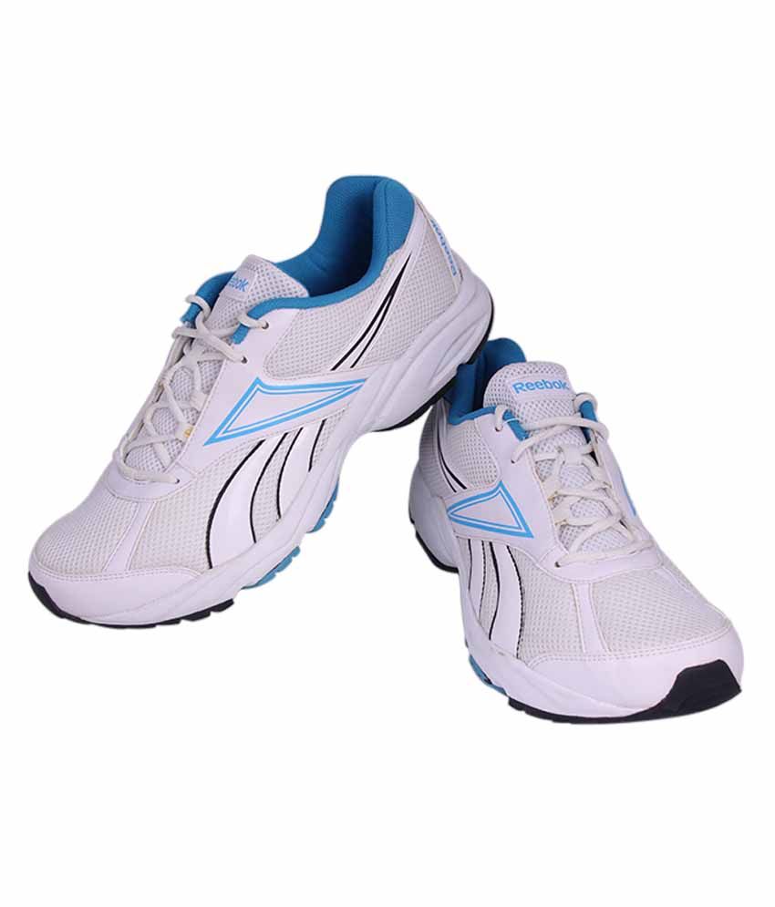 Reebok White And Blue Colour Running Shoes For Men - Buy Reebok White ...