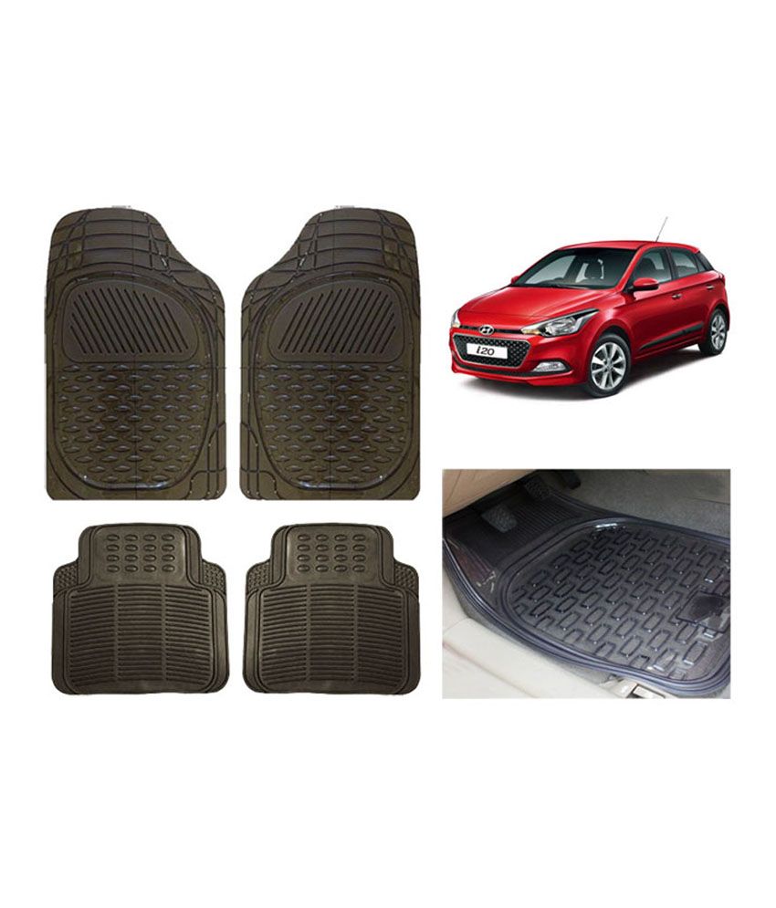 Autosun Hyundai Elite I20 Smoke Rubber Car Foot Mat Set Of 4: Buy 