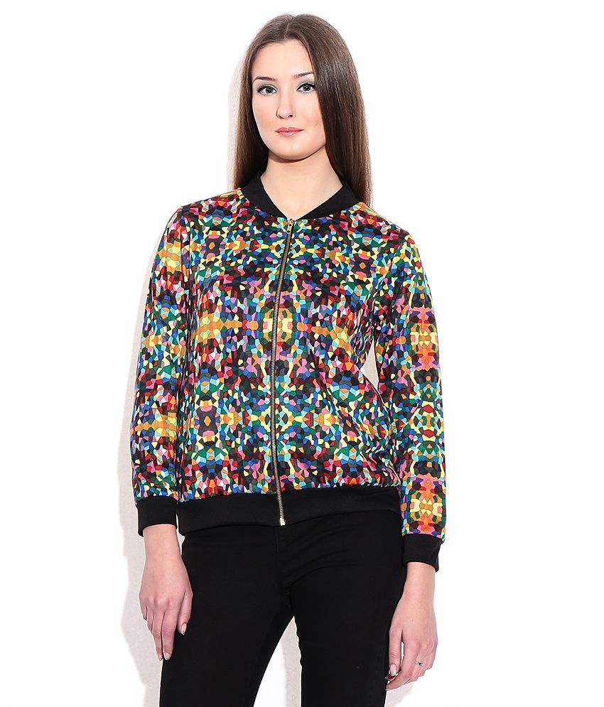 Buy Global Desi Multi Color Polyester Blend Jackets Online at Best ...