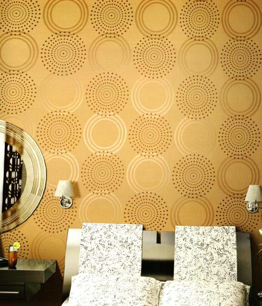 Buy Puffin Light Brown Fancy Wallpaper Online At Low Price In