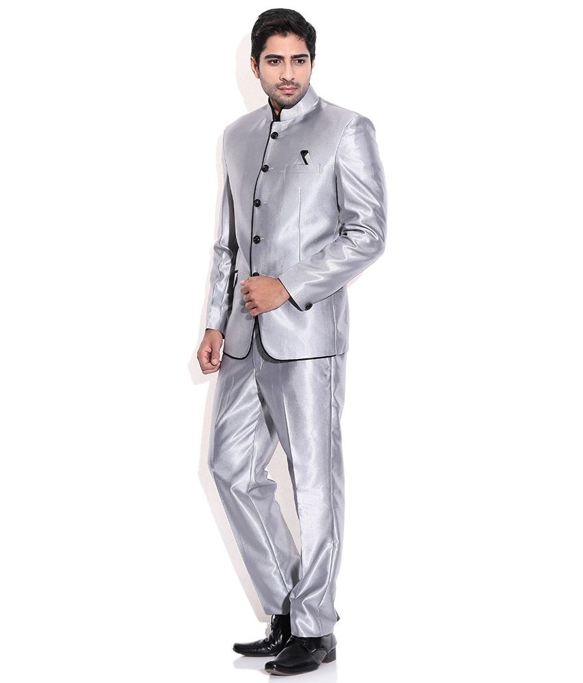 La-scoot Light Grey Colour Suiting 