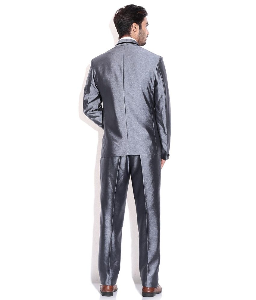 coat pant silver