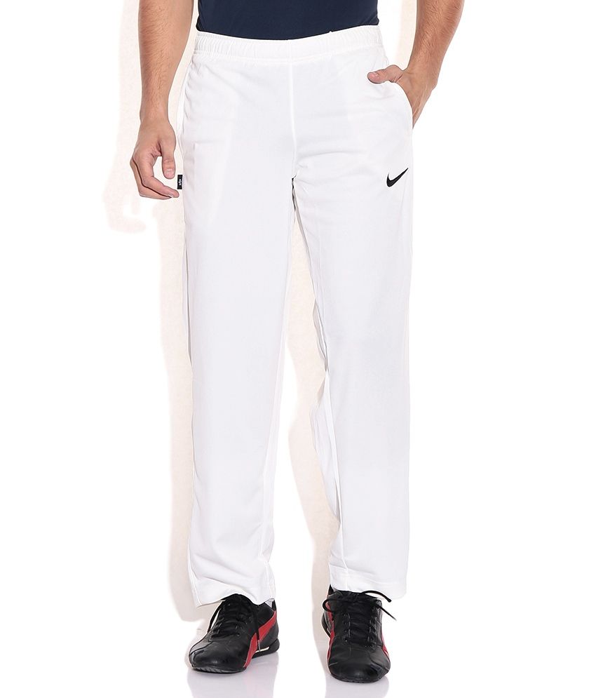 nike men's white track pants