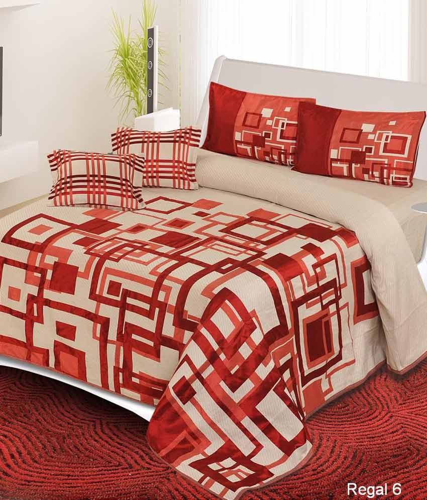 Nine Living Multi Color Double Size 5 Piece Bed Spread Nine Living Multi Color Double Size 5 Piece Bed Spread At Low In India Snapdeal