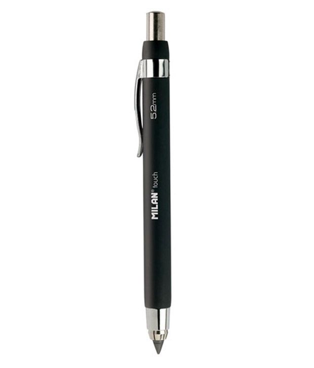 Milan Rubber Touch Mechanical Pencil 5.2mm With Lead Sharpener - Pack