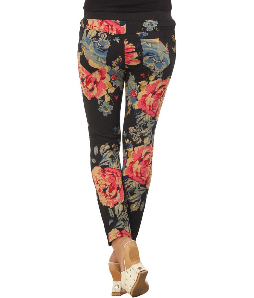 Buy Prakum Black Woollen Jeggings 