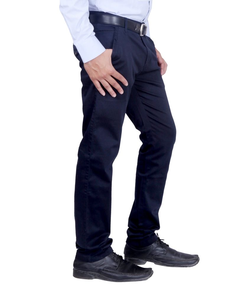 mens navy chino trousers