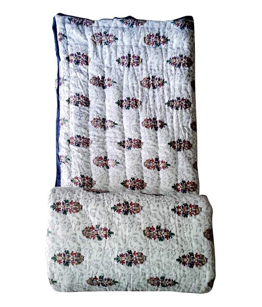 Shanti Textiles Multicolor Cotton Printed King Size Jaipuri Quilts Buy Shanti Textiles