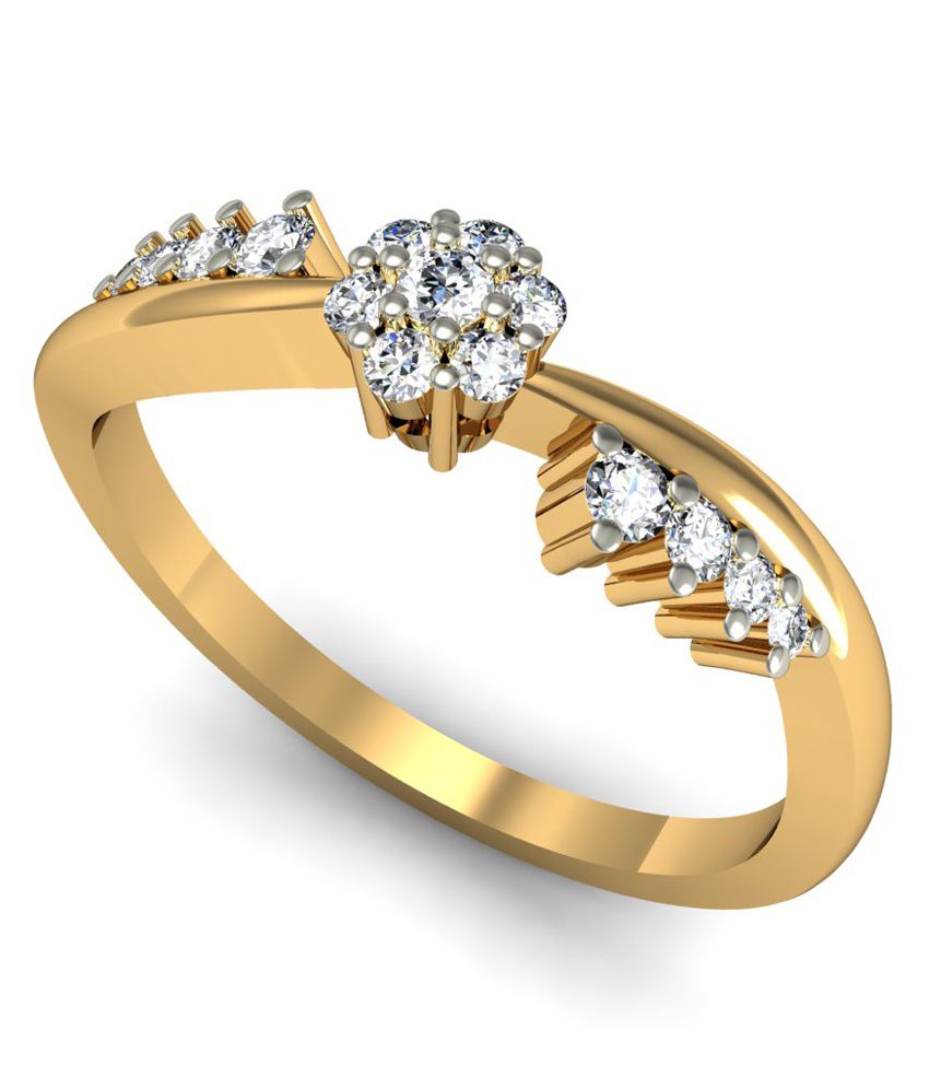 Rasav Jewels 18kt Gold Adjustable Wedding & Engagement Ring: Buy Rasav ...