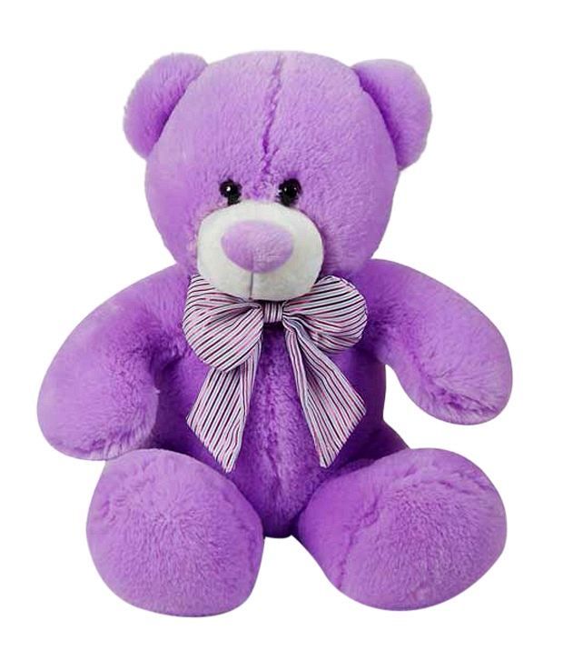 purple stuffed teddy bear