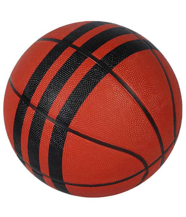 Adidas Orange & Black Striped Basketball / Ball: Buy Online at Best ...