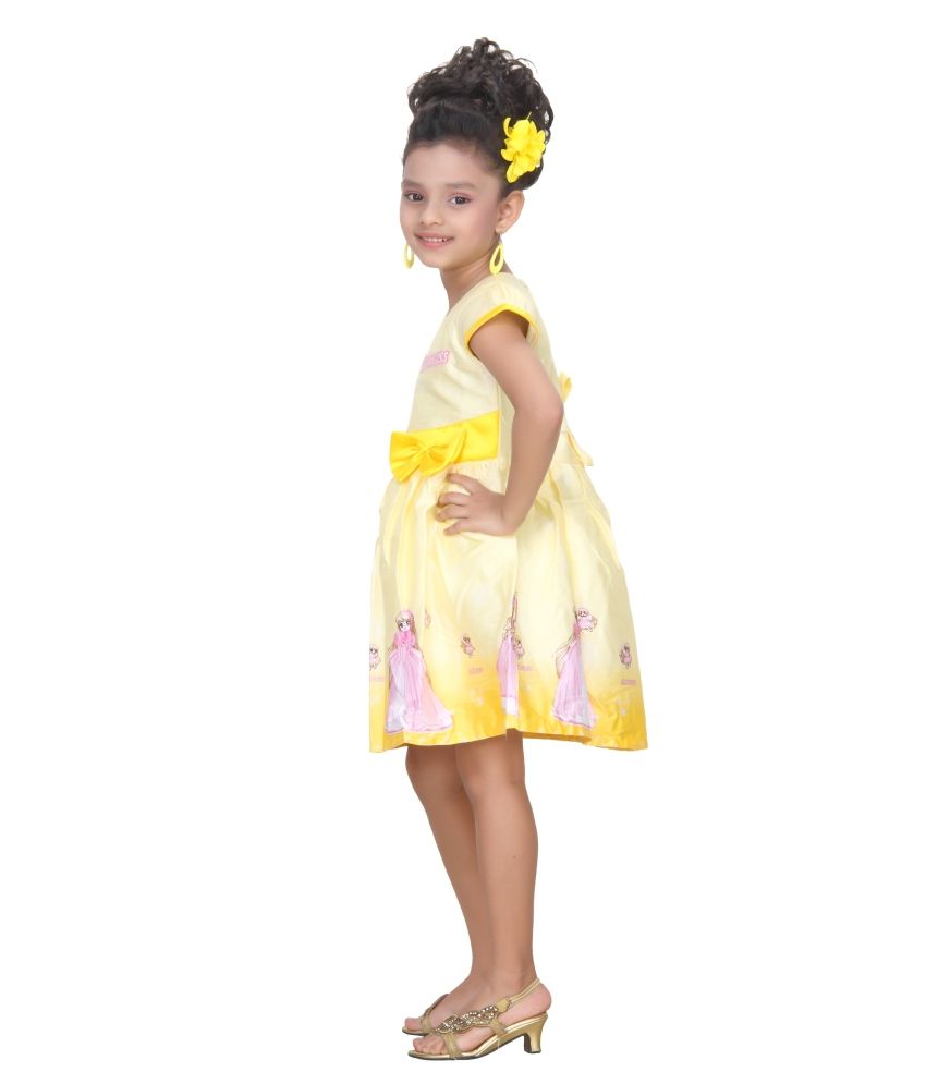 yellow full frock