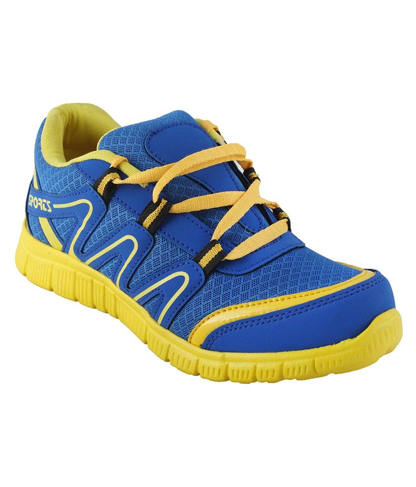 Buy Sisa Royal Blue Yellow Running Sports Shoes for Men | Snapdeal.com