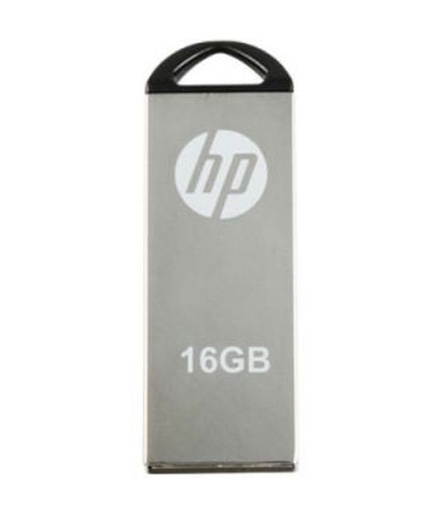 Hp V 220 W 16 Gb Pen Drives Mettalic Silver