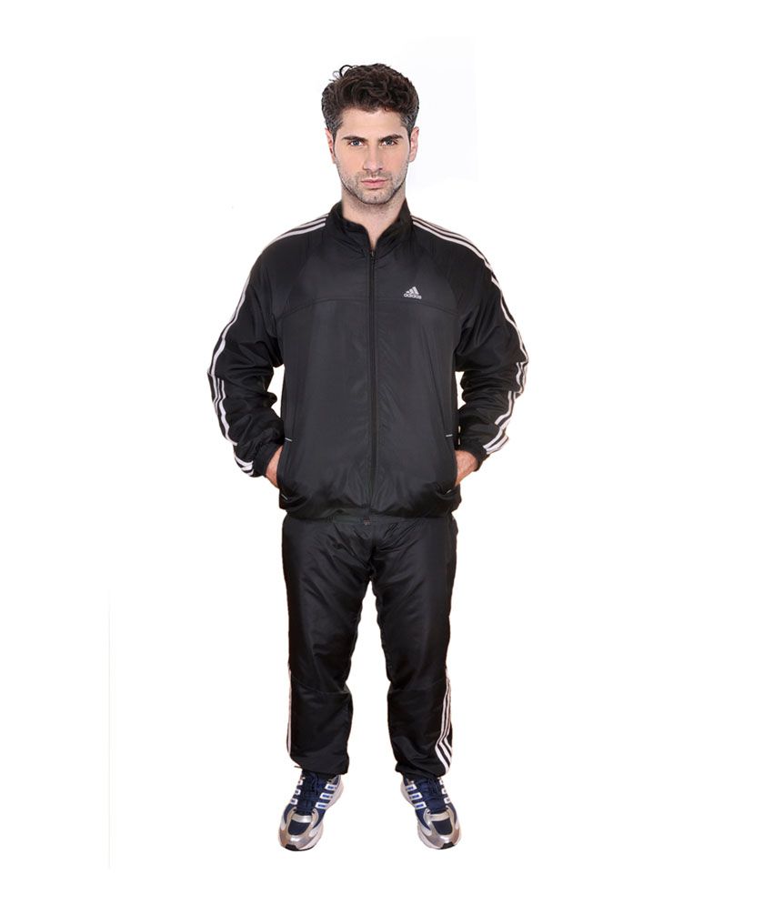 Adidas Clima 365 All Seasons Black Polyester Tracksuit - Buy Adidas ...