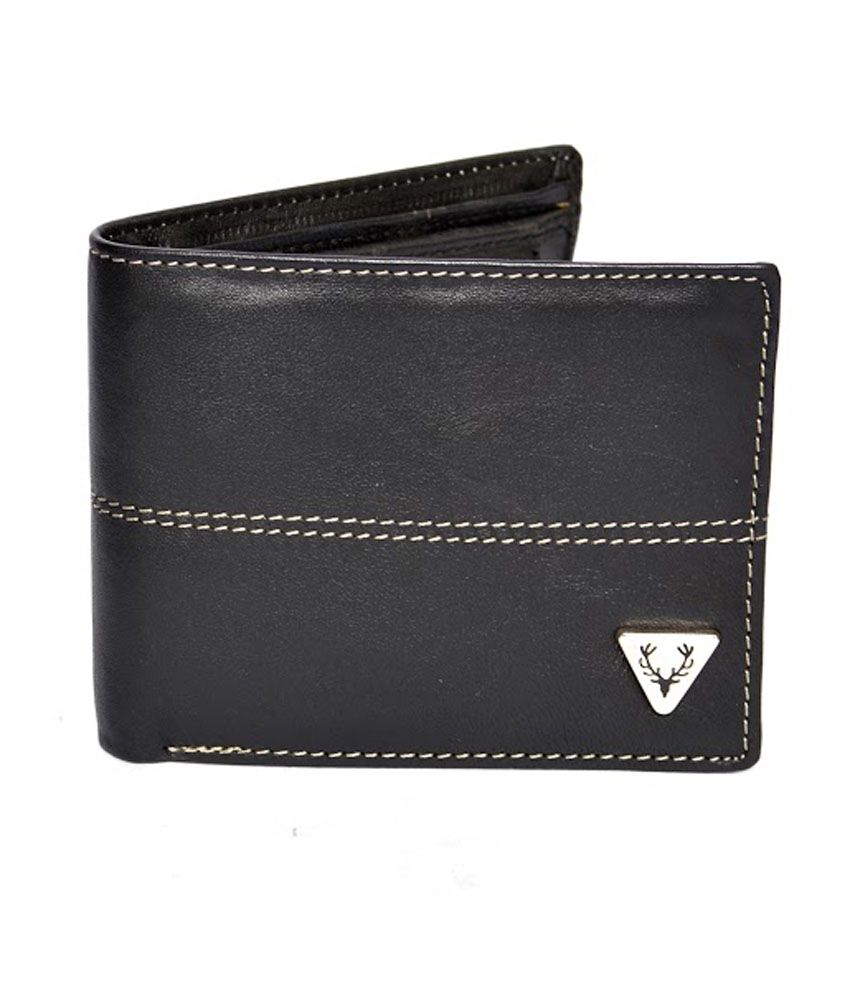 Allen Solly Black Genuine Quality Leather Bi -fold Wallet: Buy Online ...