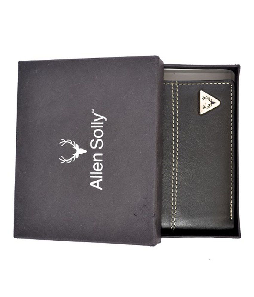 Allen Solly Black Genuine Quality Leather Bi -fold Wallet: Buy Online at Low Price in India 
