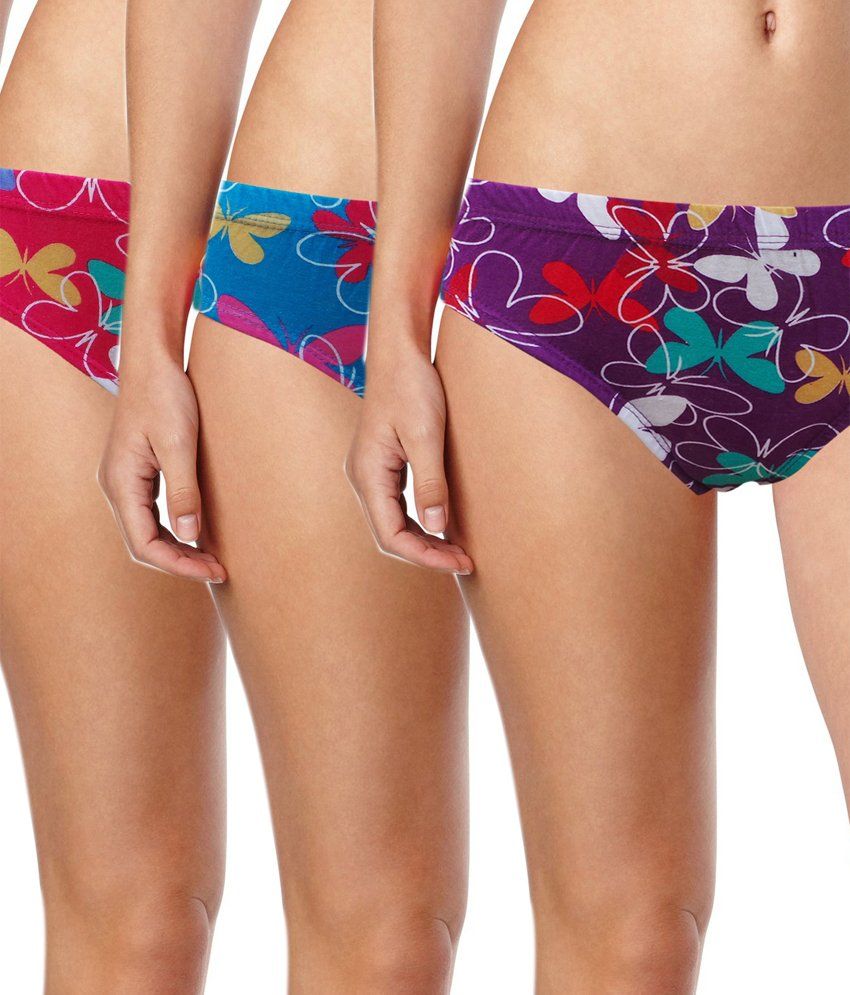 Buy Lure Wear Multi Color Cotton Panties Pack Of 3 Online At Best Prices In India Snapdeal 3879