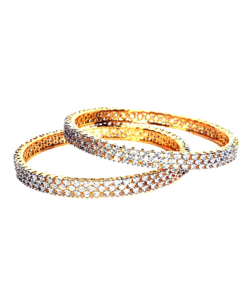 GRJ India Pair Of Ad Bangles: Buy GRJ India Pair Of Ad Bangles Online ...