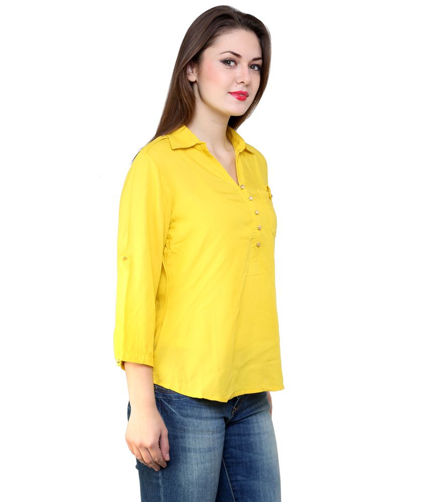 Buy Lakshita Yellow Blend Shirts Online at Best Prices in India - Snapdeal
