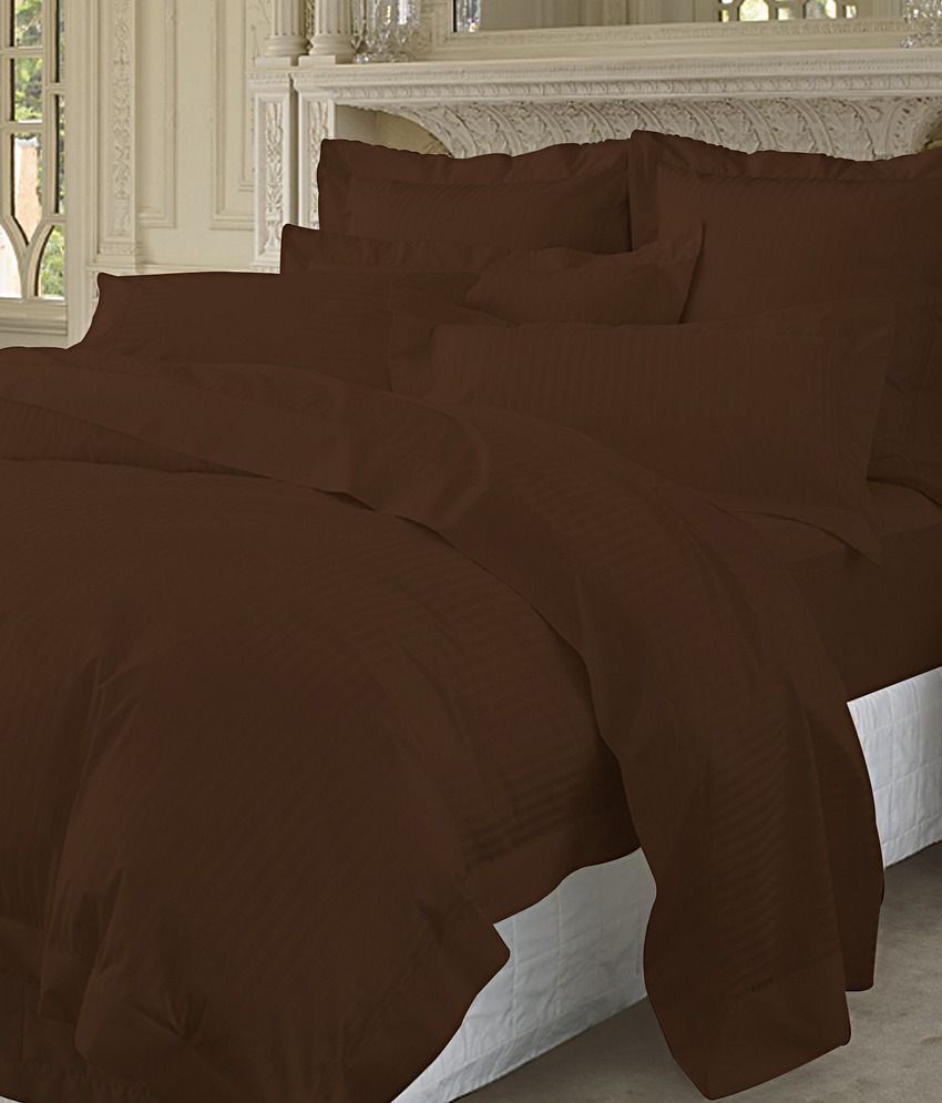 Egyptian Cotton Duvet Set 400 Thread Count Stripe Single Size Buy
