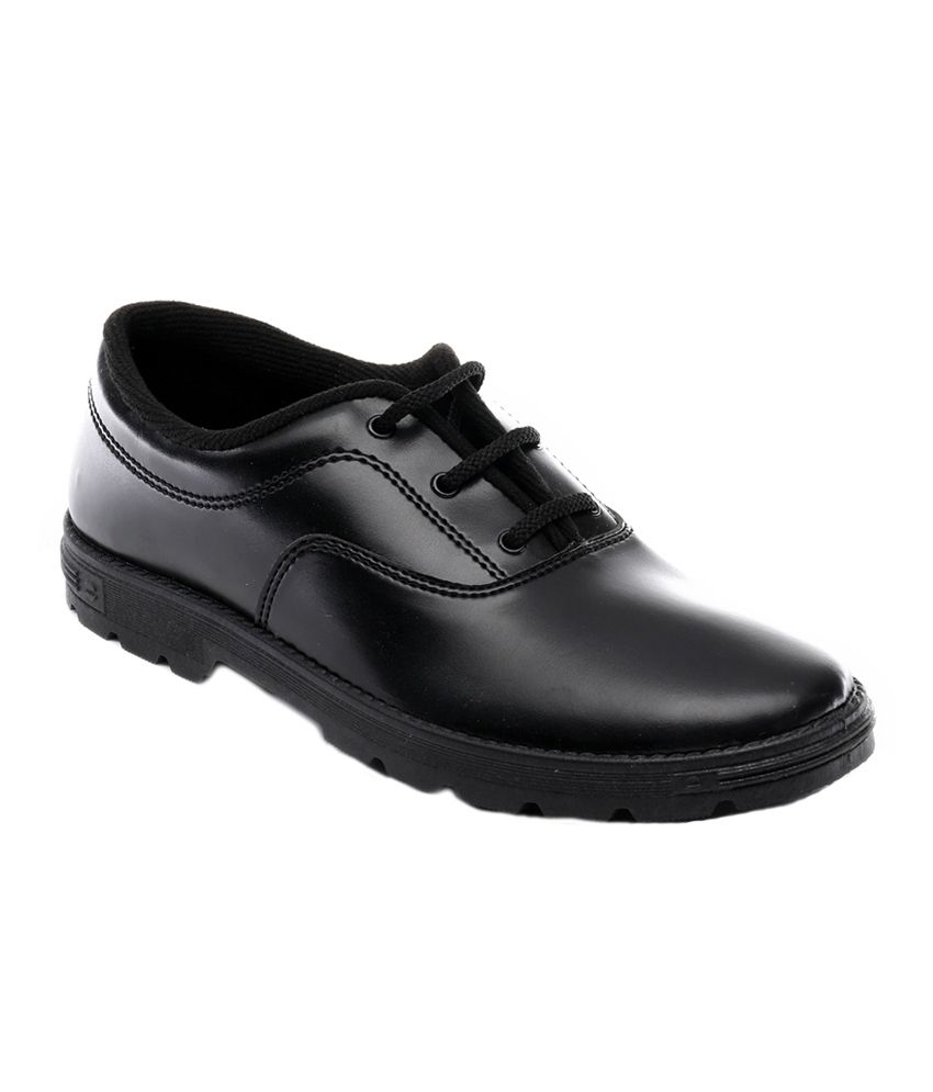 Dynamic Black Faux Leather Boy's Formal School Shoes Price in India ...