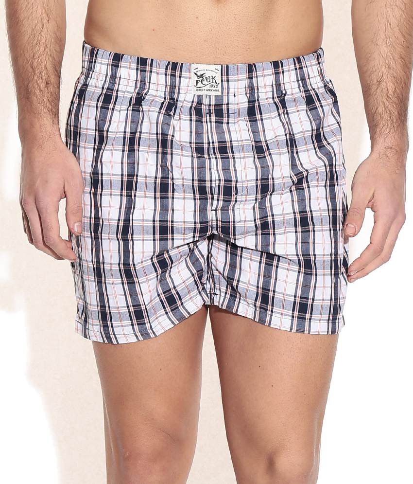 Fcuk White Cotton Boxers - Buy Fcuk White Cotton Boxers Online at Low ...