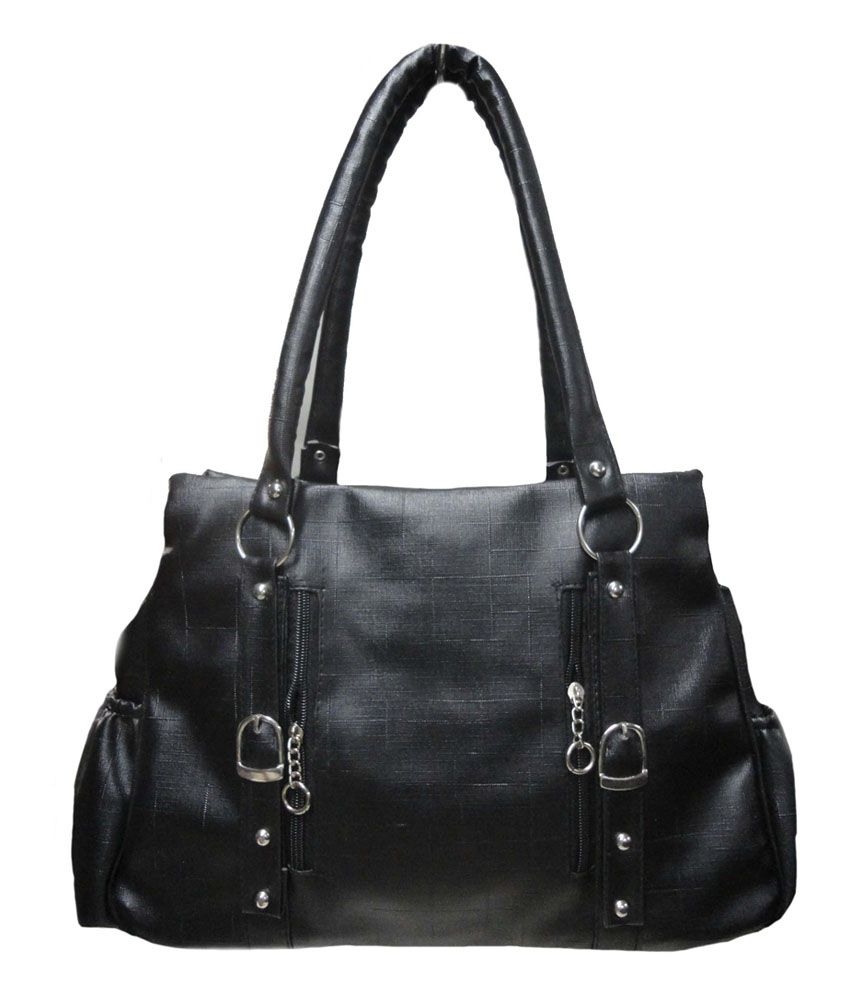 Geetu Non Leather Black Handbag - Buy Geetu Non Leather Black Handbag ...