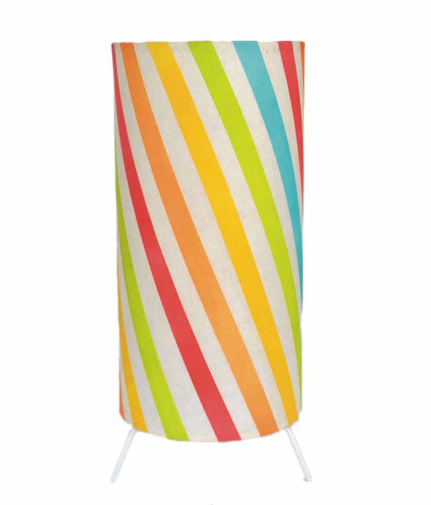 Lotus Lamp Shades Multi Colour Spiral Stripes Paper Table Lotus Lamp Shades Multi Colour Spiral Stripes Paper Table