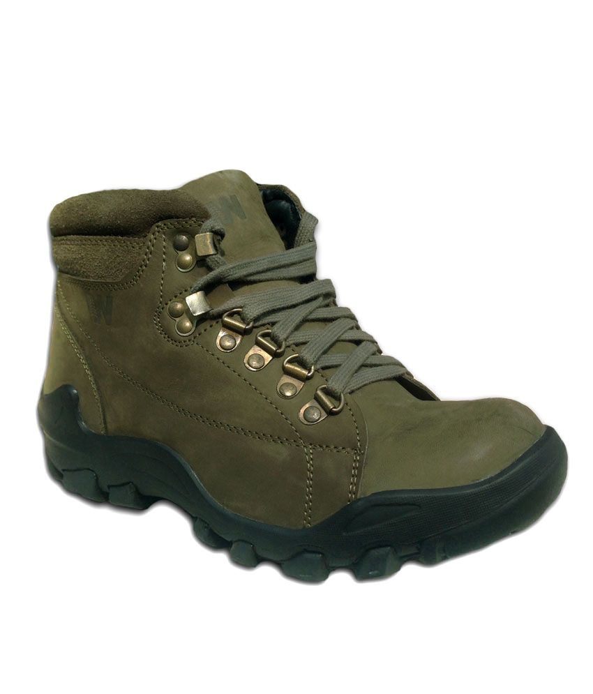 Weinbrenner Mens Green Leather Tuff Boots - Buy Weinbrenner Mens Green ...