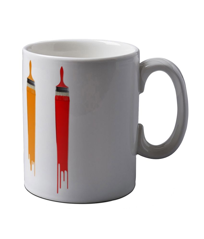 Artifa paint brushes printed ceramic coffee mug buy online at best