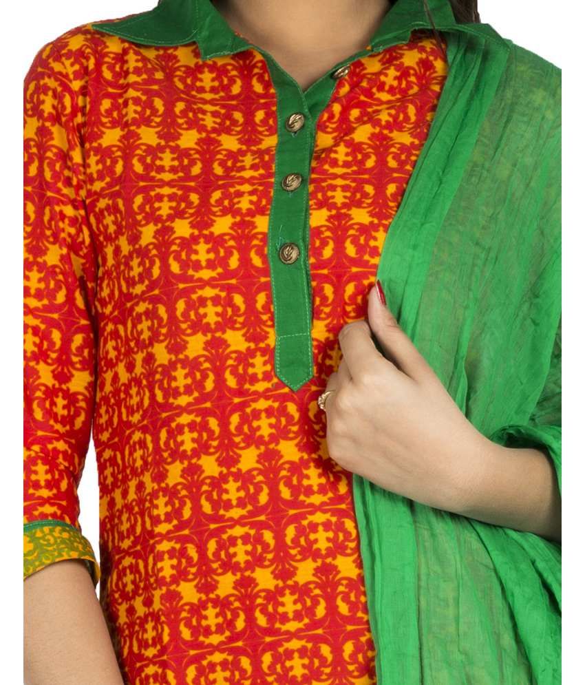 Jaipur Kurti Cotton Kurti With Patiala Stitched Suit Buy Jaipur