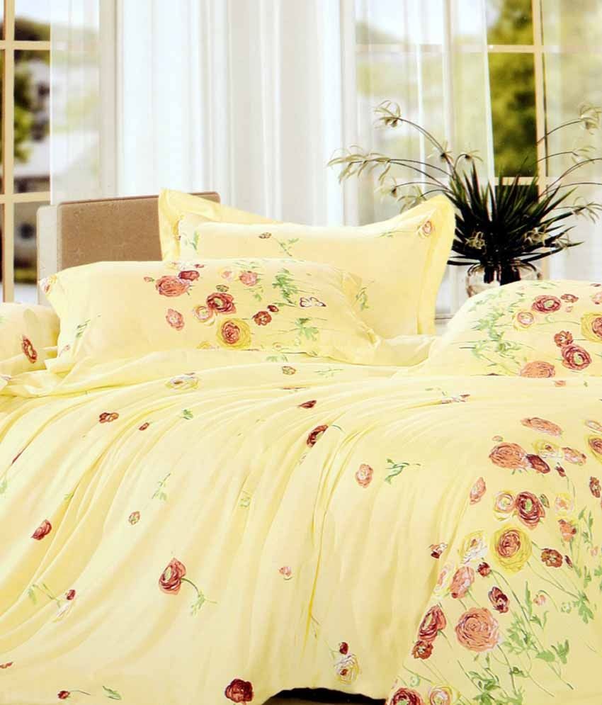 Inez Multicolor Floral Print Bed Sheets Buy Inez Multicolor Floral